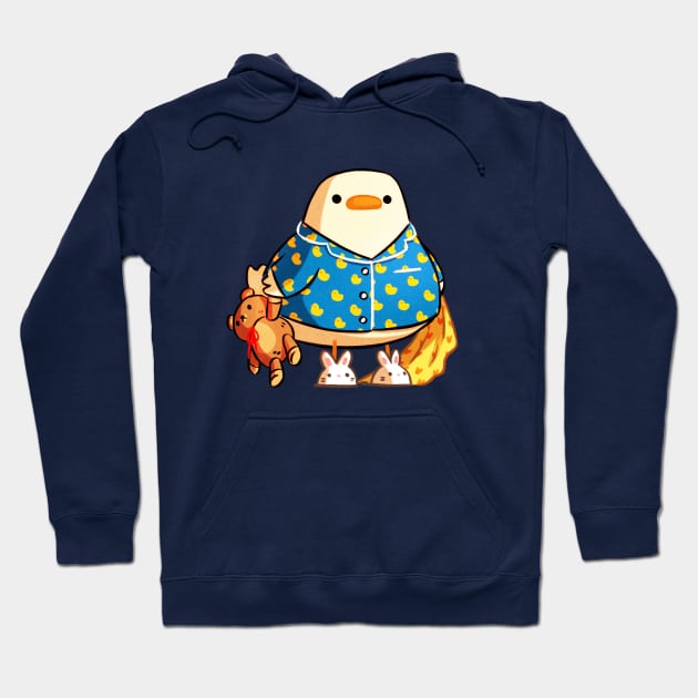 Bedtime Duck Hoodie by Extra Ordinary Comics